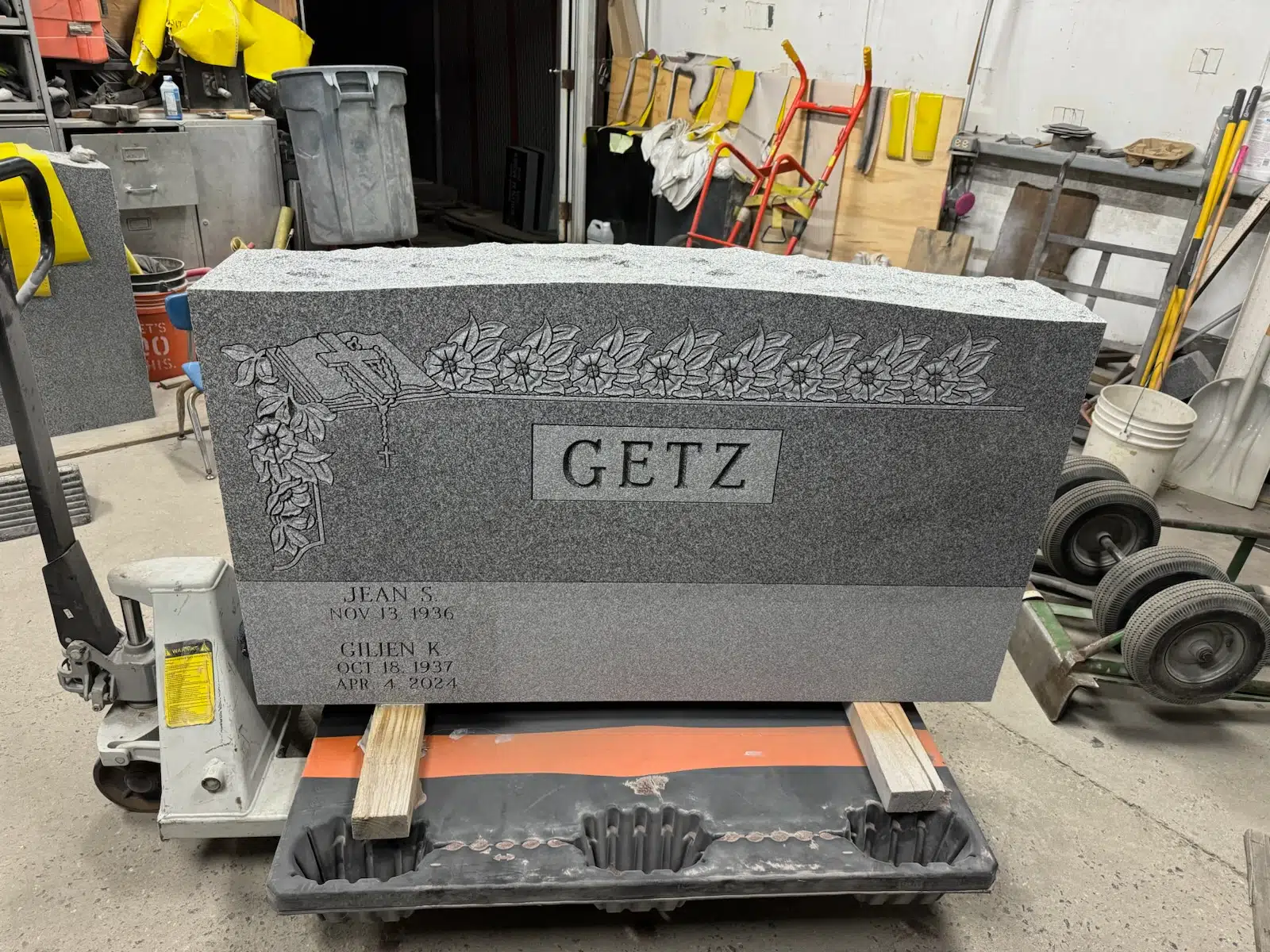 Granite Headstone hand-carved by Granite Memorial Shop in NJ — image 5