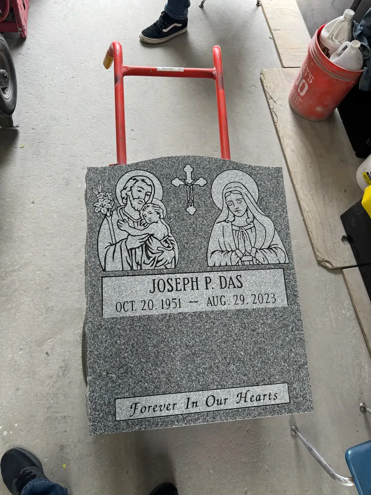 Granite Headstone hand-carved by Granite Memorial Shop in NJ — image 8