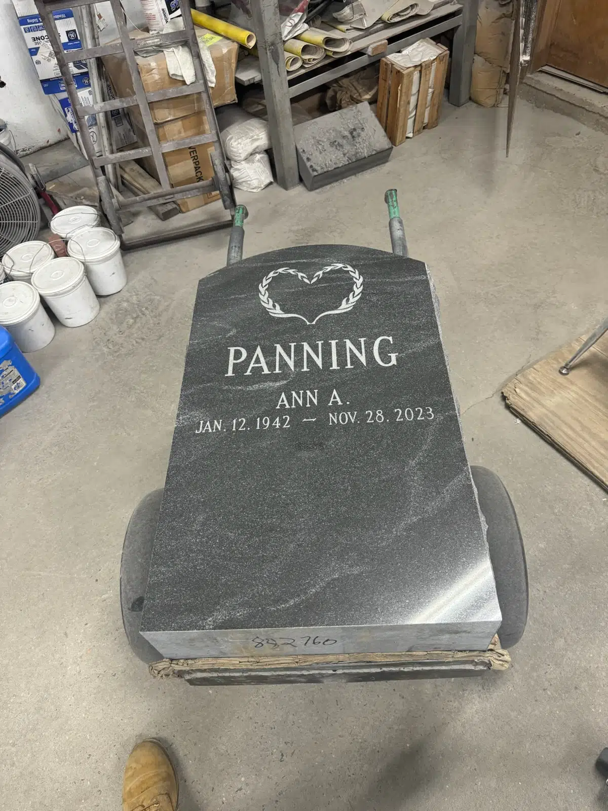 Granite Headstone hand-carved by Granite Memorial Shop in NJ — image 9